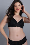 Zivame Dreamcatcher Padded Non Wired Medium Coverage Lace Bra - Tap Shoe — thumbnail 1